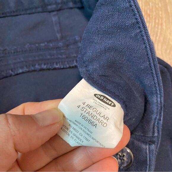 Old navy Pixie chino Skinny Ankle Pants set bundle of 2 navy blue black size 2-4 - Picture 4 of 10